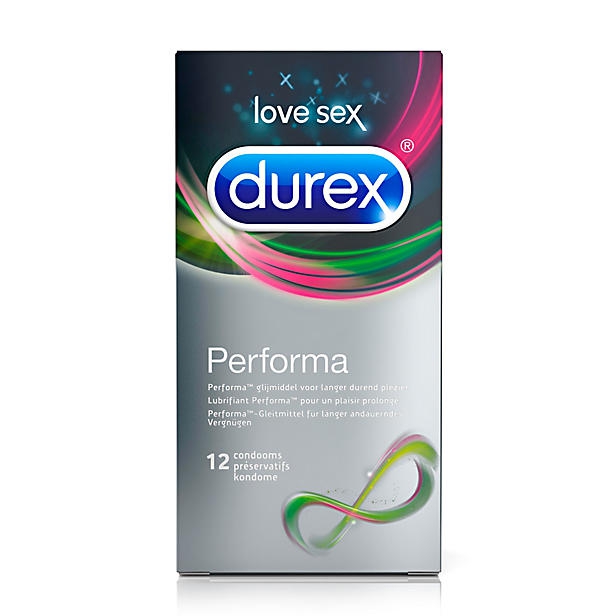 Bao cao su kéo dài xuất tinh Durex Performa chứa Benzocaine hiệu quả 