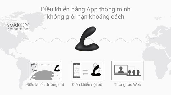 Máy massage hậu môn SVAKOM Vick Neo