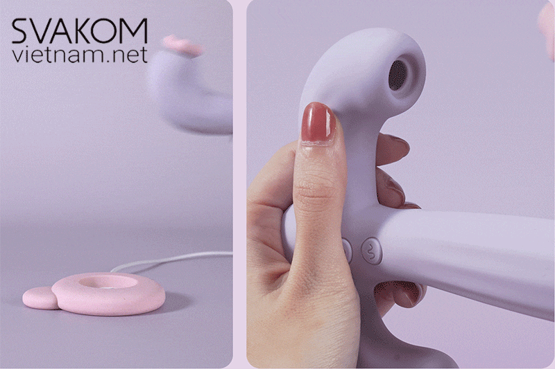 SVAKOM Bernice Đồ Chơi Người Lớn 3 Nhánh Rung Bú Hút Kích Thích