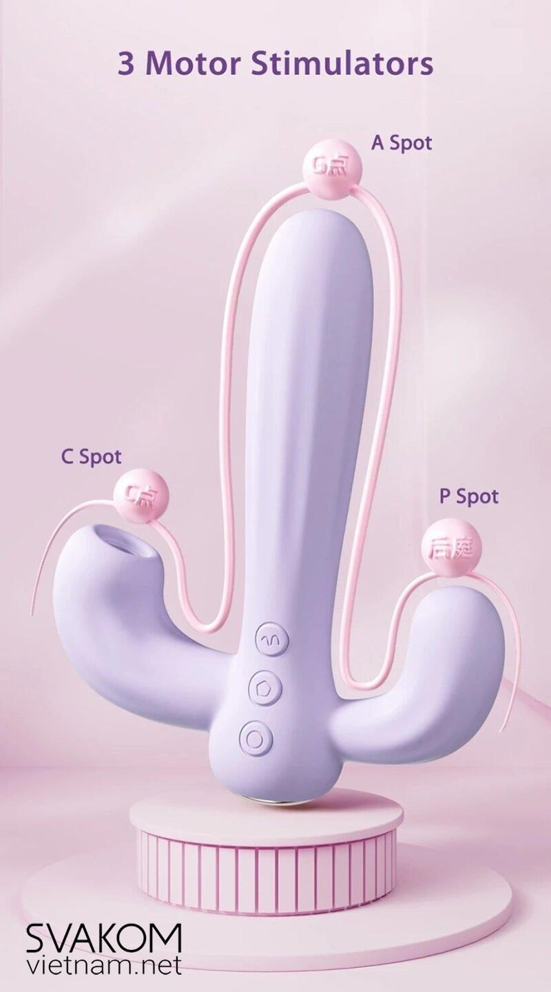 Dương vật giả rung hút SVAKOM Bernice