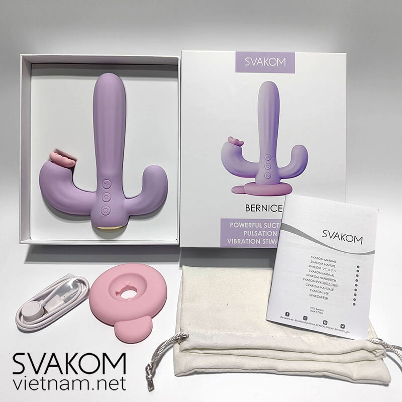 Dương vật giả rung hút SVAKOM Bernice