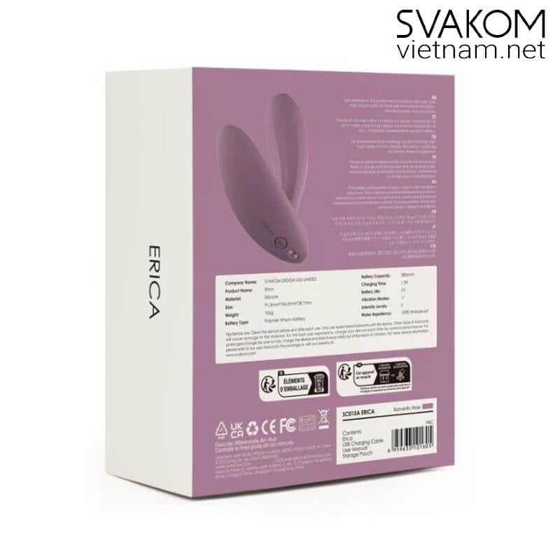 SVAKOM Erica điều khiển App kích thích điểm G âm vật tinh tế