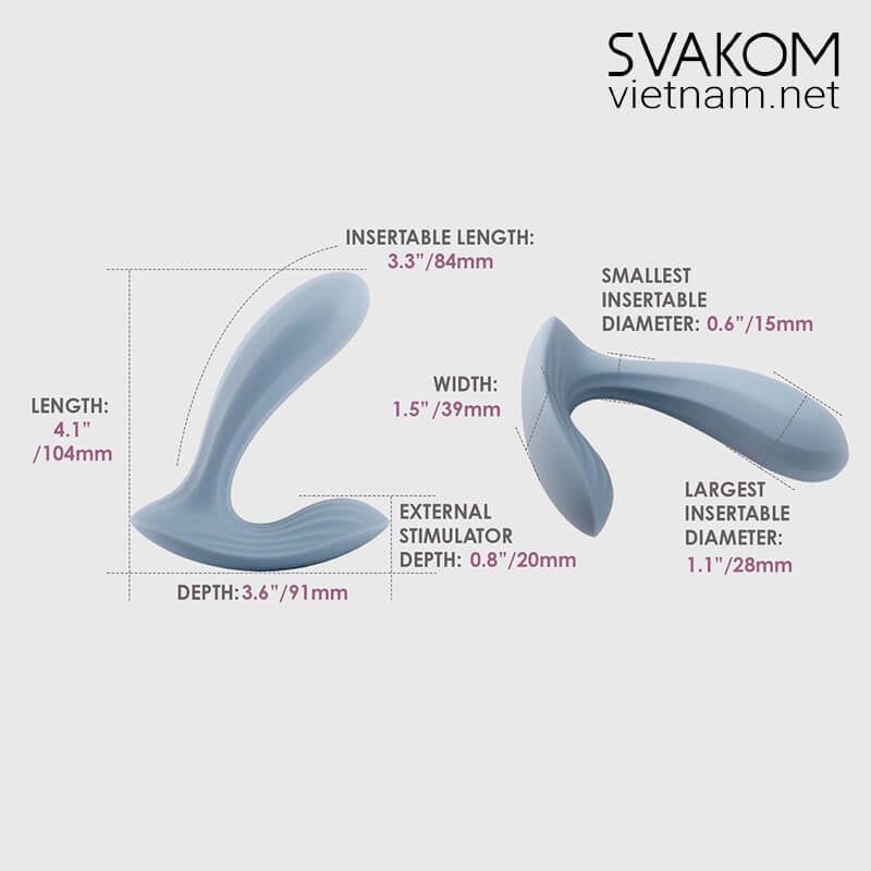 SVAKOM Erica điều khiển App kích thích điểm G âm vật tinh tế