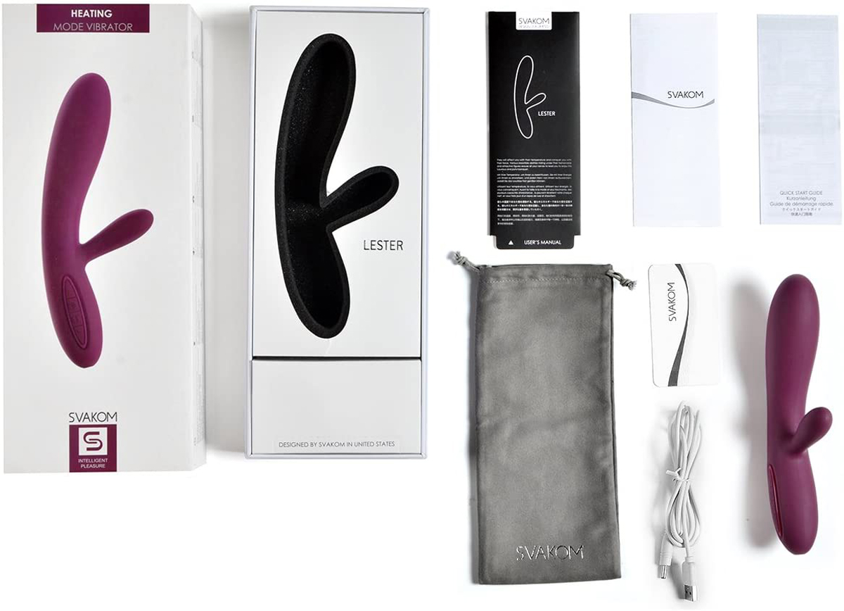 SVAKOM Lester dương vật giả rung 2 nhánh kích thích điểm G siêu phê SVAKOM Lester dương vật giả rung 2 nhánh kích thích điểm G siêu phê