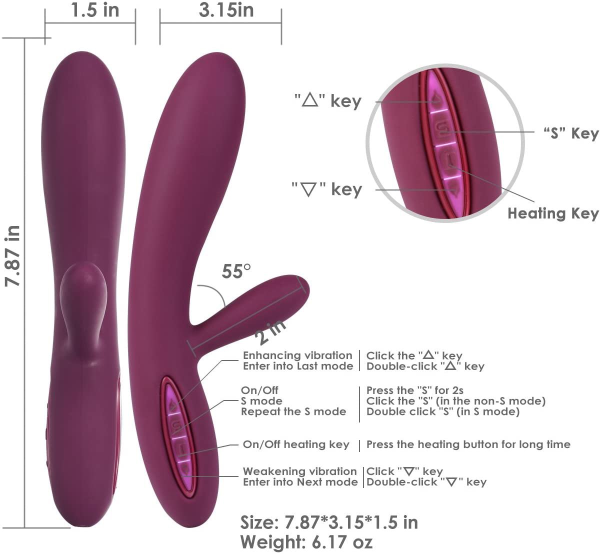 SVAKOM Lester dương vật giả rung 2 nhánh kích thích điểm G siêu phê SVAKOM Lester dương vật giả rung 2 nhánh kích thích điểm G siêu phê