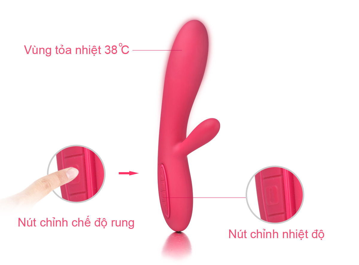 SVAKOM Lester dương vật giả rung 2 nhánh kích thích điểm G siêu phê SVAKOM Lester dương vật giả rung 2 nhánh kích thích điểm G siêu phê