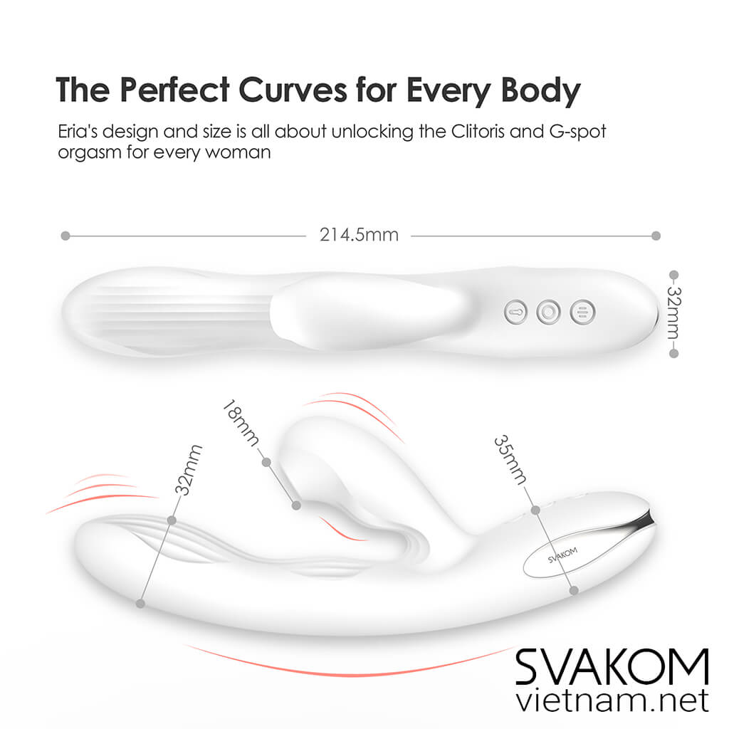 SVAKOM Eria đồ chơi tình dục 2 nhánh kích thích điểm G và âm vật