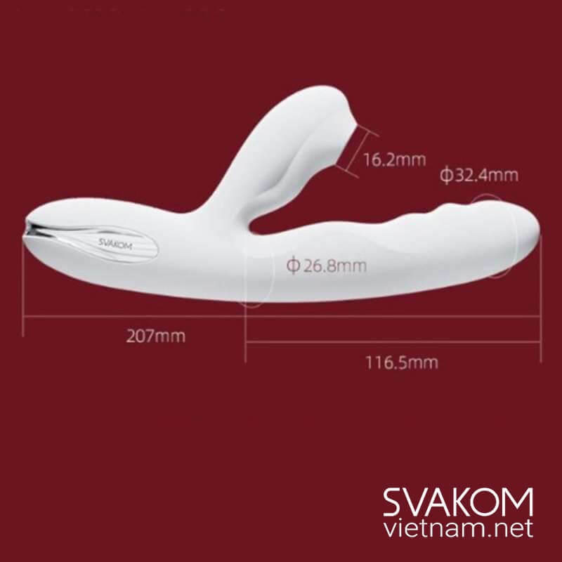 Dương vật giả rung thụt bú hút SVAKOM Veromca