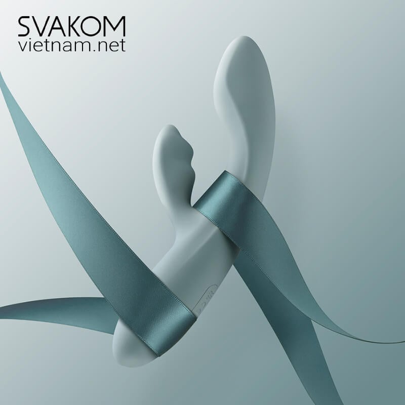 SVAKOM Chika sextoy điều khiển App 2 nhánh rung sưởi ấm 38°C cao cấp