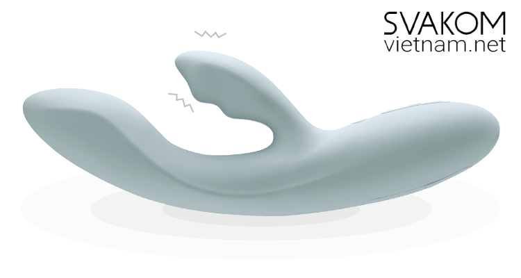 SVAKOM Chika sextoy điều khiển App 2 nhánh rung sưởi ấm 38°C cao cấp