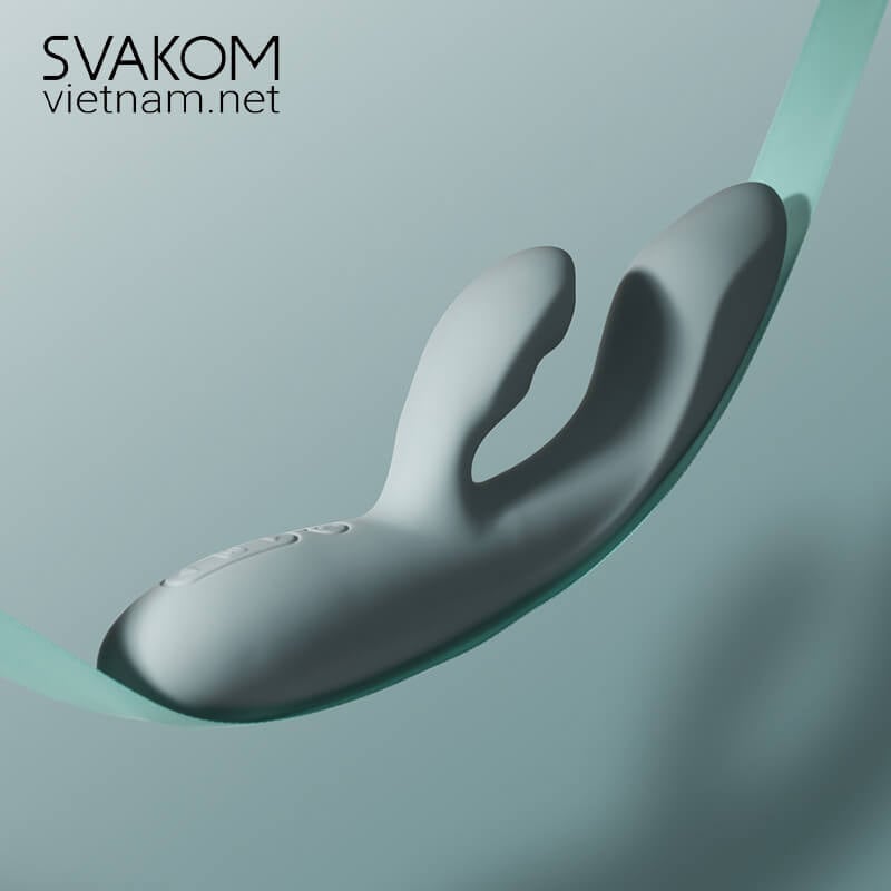 SVAKOM Chika sextoy điều khiển app 2 nhánh rung sưởi ấm 38 độ