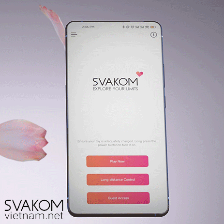 SVAKOM Cici 2 ngón tay rung điểm G điều khiển App kích thích cực đỉnh