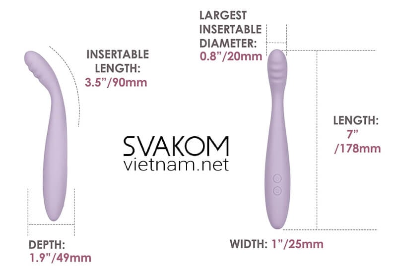 SVAKOM Cici 2 ngón tay rung điểm G điều khiển App kích thích cực đỉnh