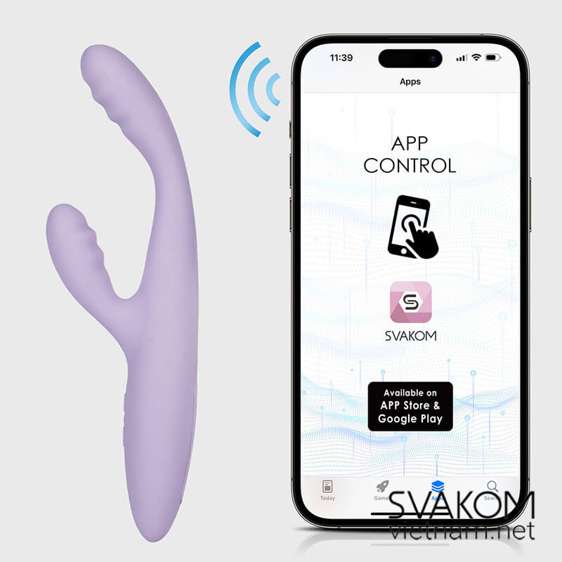 Svakom Cici+ 2 máy rung sưởi ấm điều khiển smartphone tiện lợi