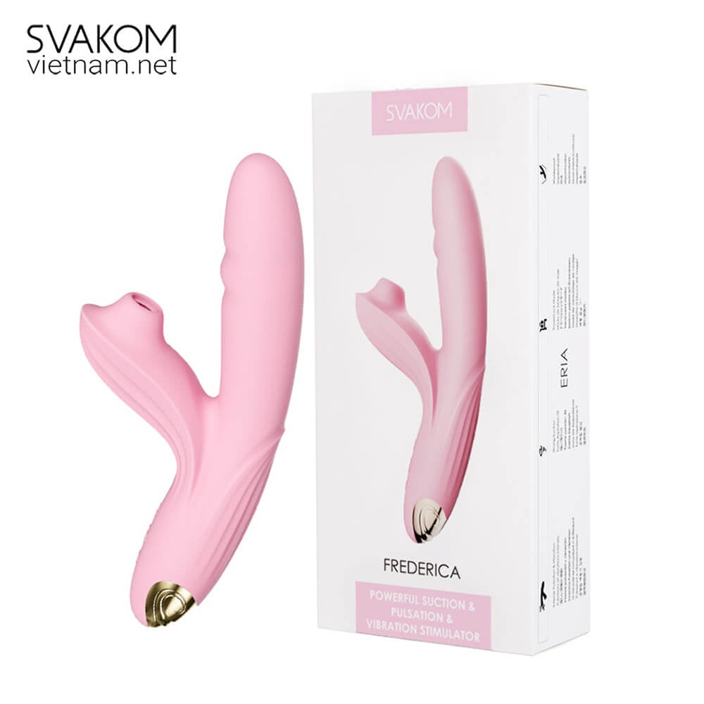 SVAKOM Frederica dương vật giả rung thụt bú hút cao cấp
