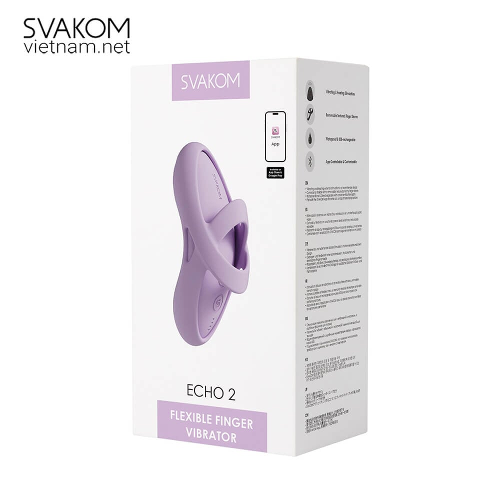 Máy rung âm vật đeo ngón SVAKOM Echo 2