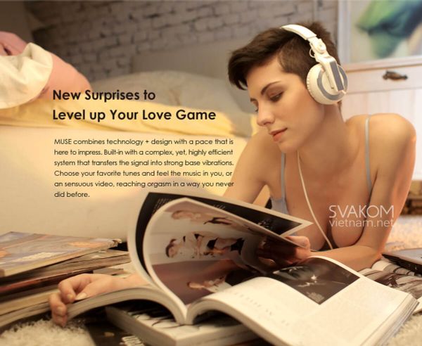 Trứng rung SVAKOM Muse điều khiển âm nhạc kích thích cực đỉnh