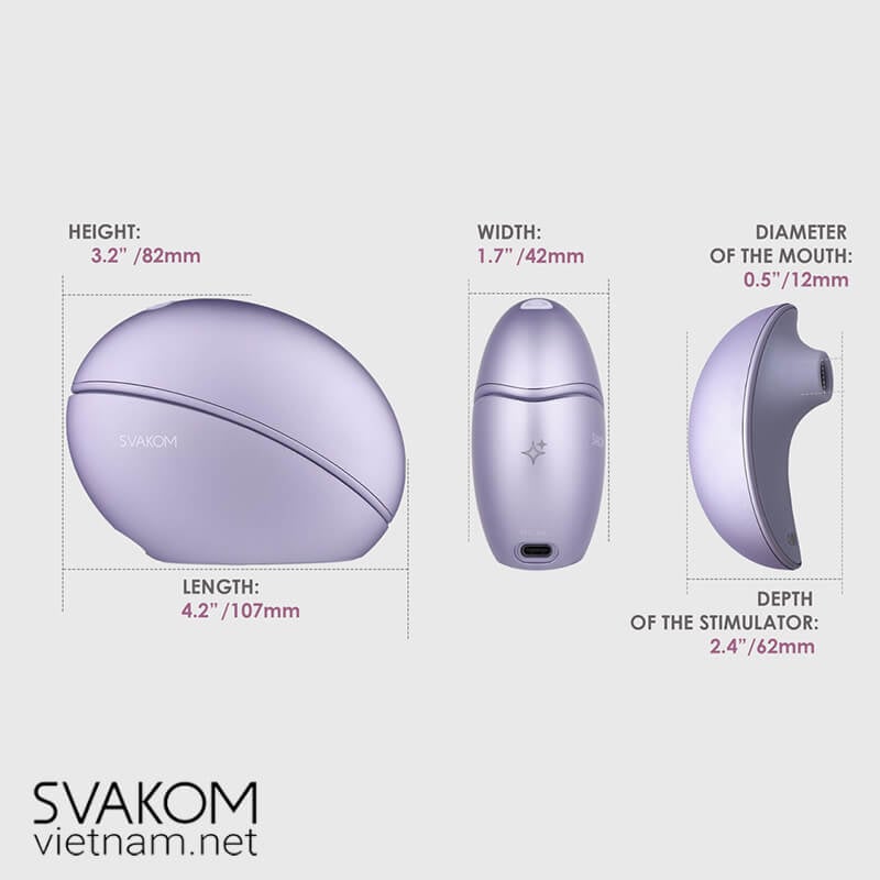 Đồ chơi tình dục nữ Máy bút hút âm đạo SVAKOM Pulse Galaxie