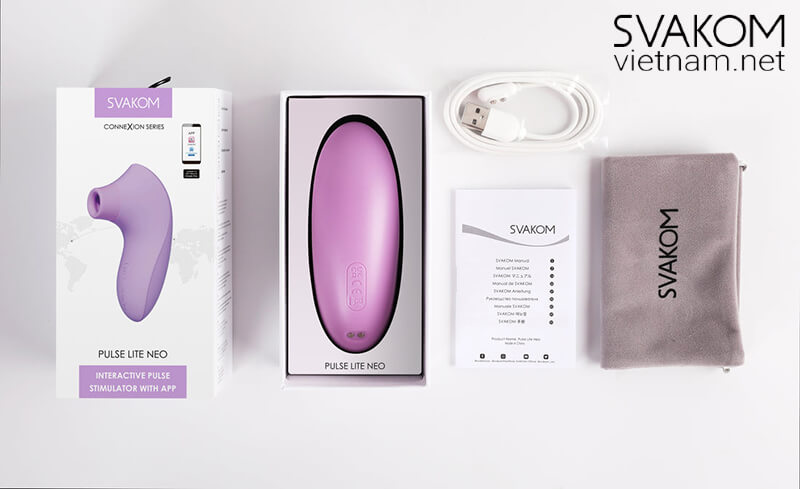 SVAKOM Pulse Lite Neo sextoy điều khiển qua app bú hút kích thích
