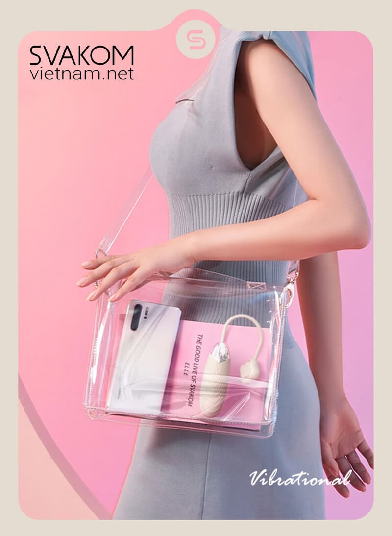 Trứng rung thụt SVAKOM Aravinda với các chế độ điều khiển qua ứng dụng và điểm kích thích