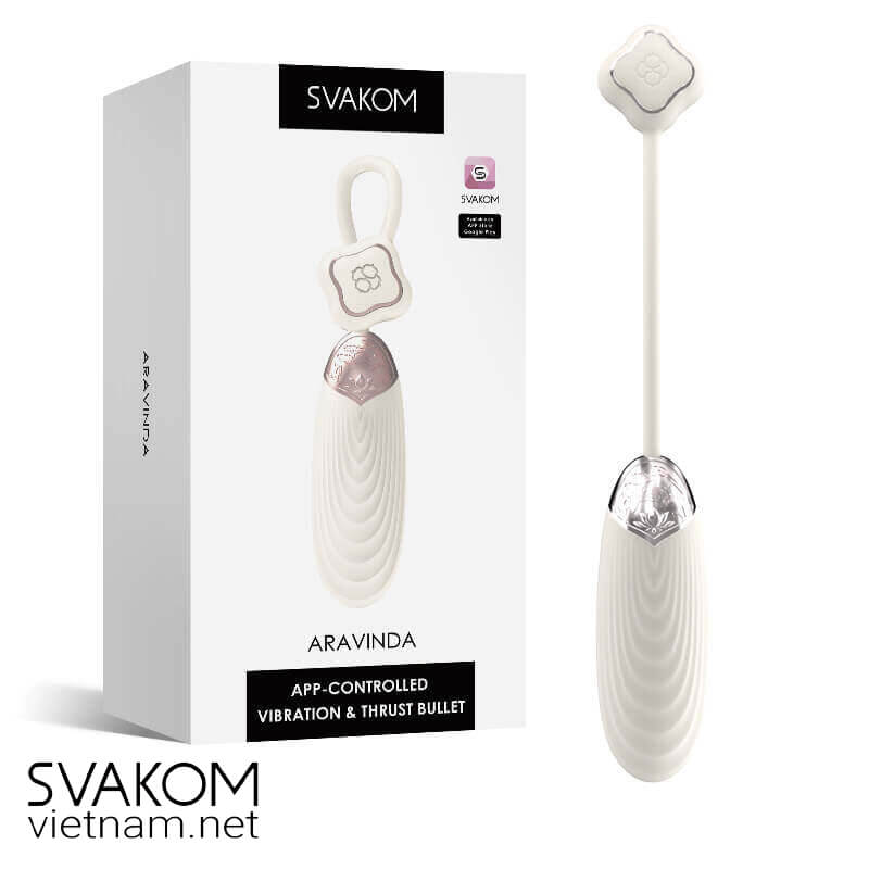 Trứng rung thụt SVAKOM Aravinda điều khiển bằng app siêu cao cấp