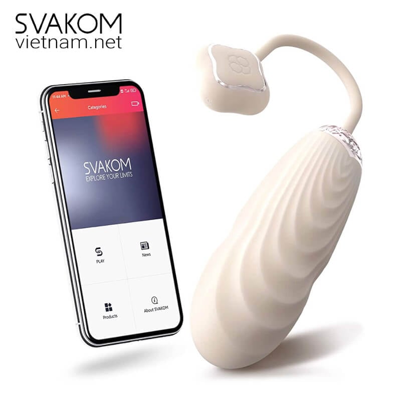 Trứng rung thụt SVAKOM Aravinda điều khiển bằng app siêu cao cấp