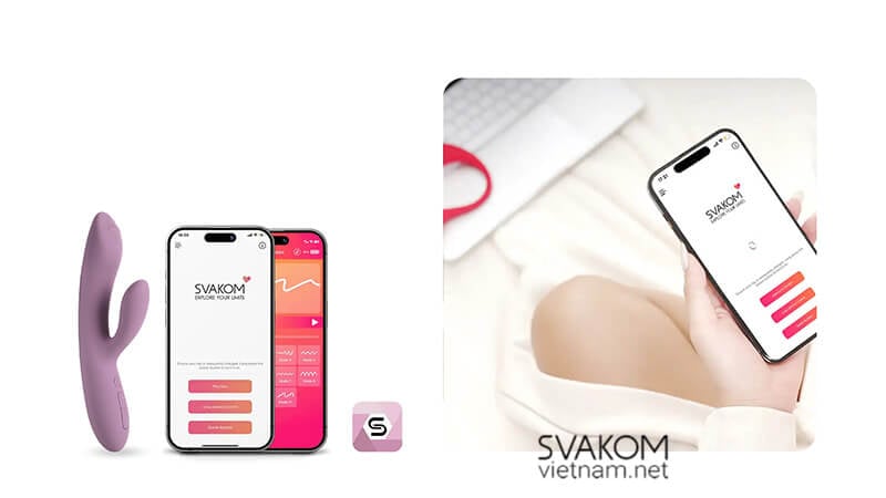 SVAKOM Trysta Neo máy rung thông minh điều khiển qua app