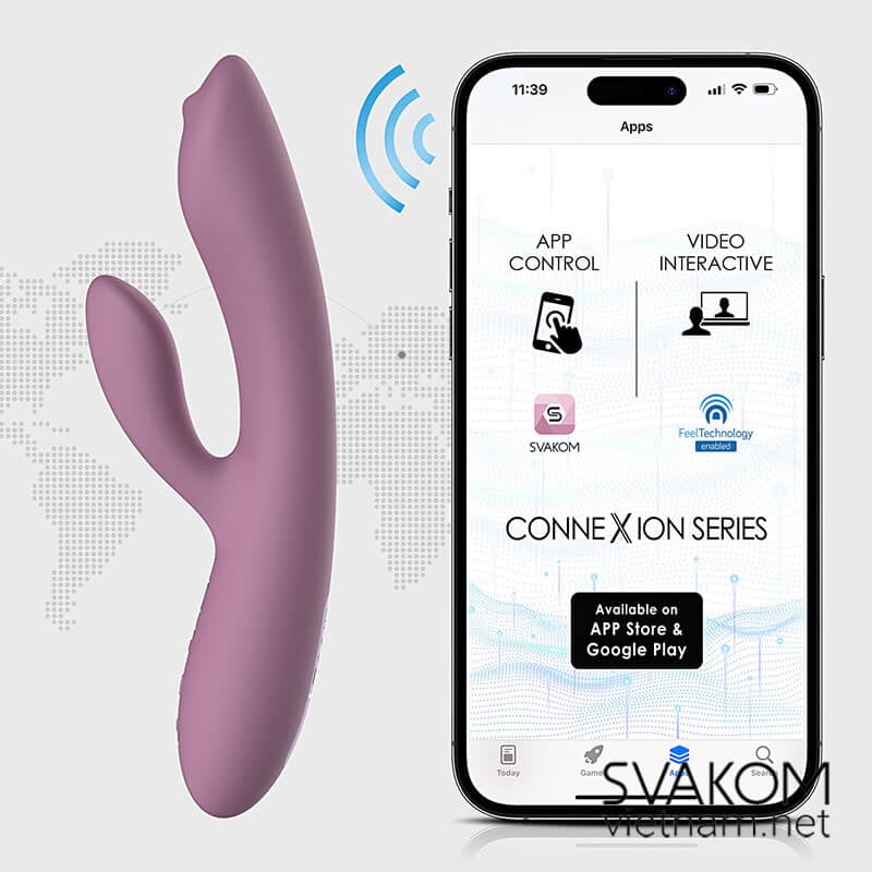 SVAKOM Trysta Neo máy rung thông minh điều khiển qua app