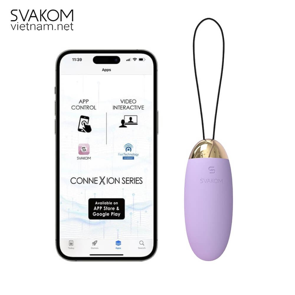 SVAKOM Elva trứng rung mini thông minh điều khiển app tiện lợi