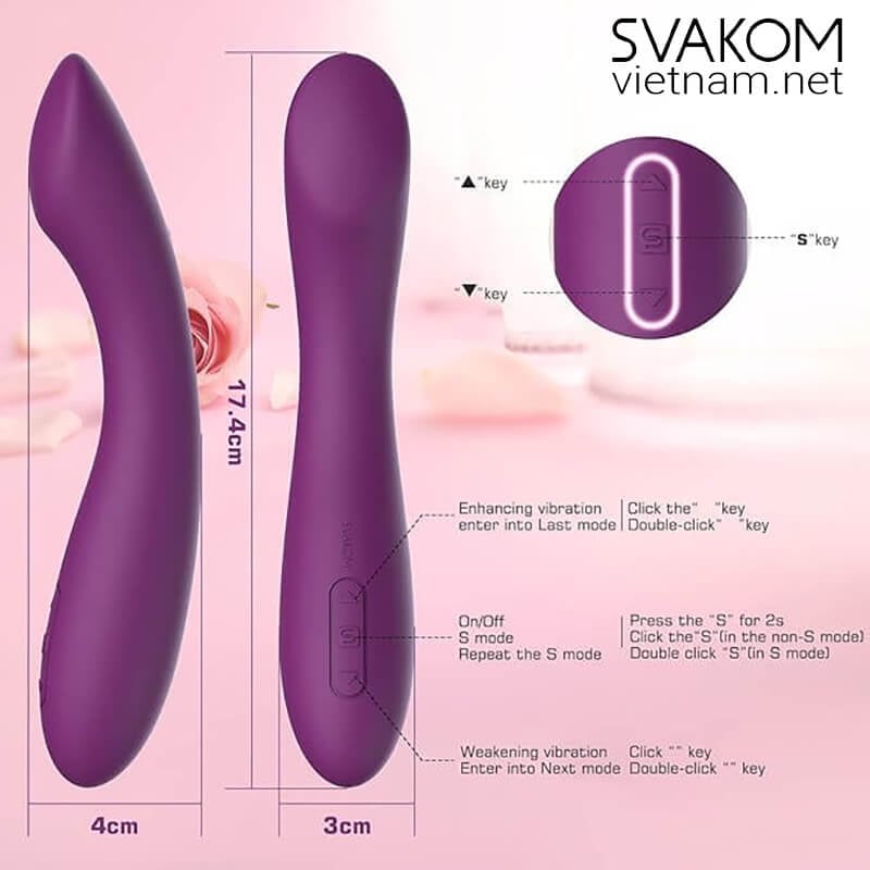 SVAKOM Amy 2 máy rung điểm G cao cấp khám phá khoái cảm đỉnh cao