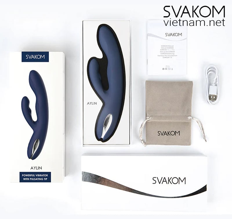 SVAKOM Aylin Máy Massage Điểm G 2 Nhánh Rung Tột Đỉnh