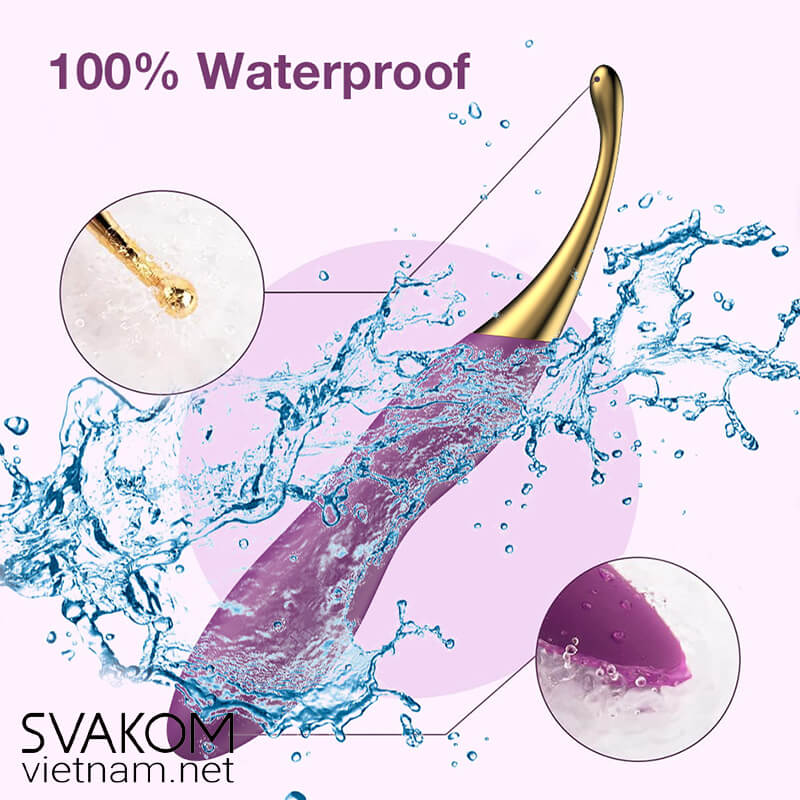 SVAKOM Beatrice - Thiết bị rung đa năng với đầu kim loại và silicone thay thế