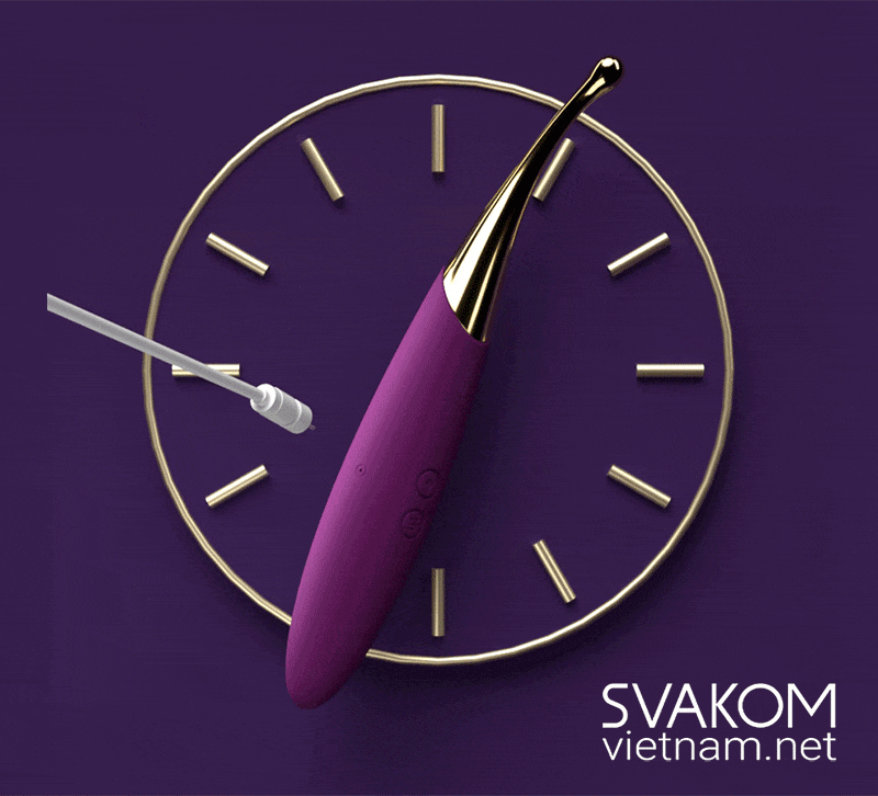 SVAKOM Beatrice - Thiết bị rung đa năng với đầu kim loại và silicone thay thế