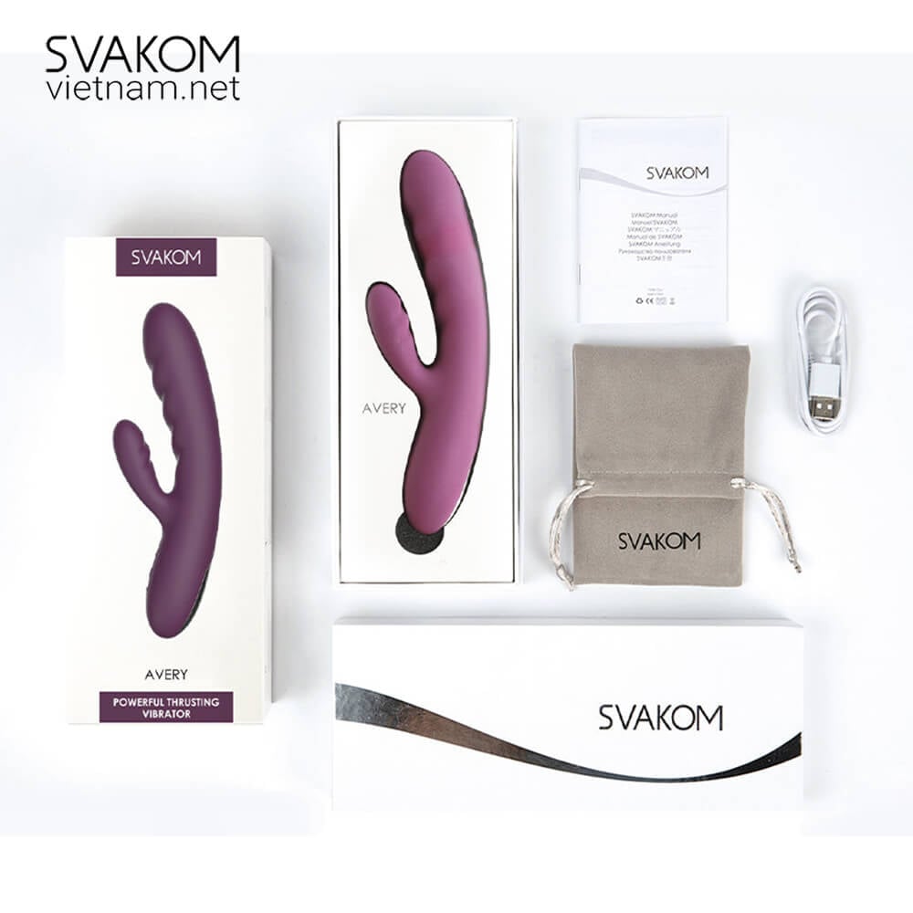 Dương vật giả rung thụt tự động SVAKOM Avery cực khoái mạnh