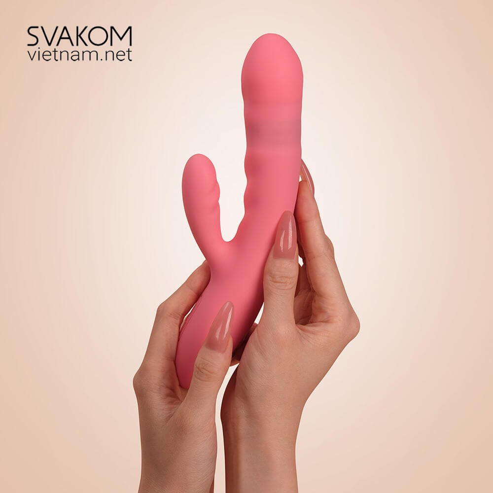 Dương vật giả rung thụt SVAKOM Avery Tự động Siêu Thật