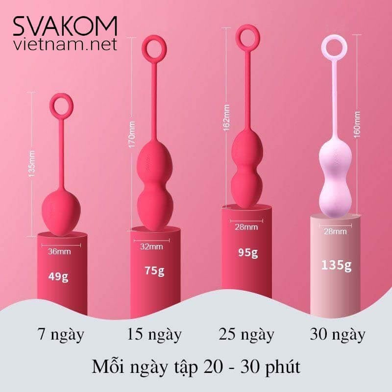 Bóng tập Kegel SVAKOM Nova Plus Se Khít Âm Đạo Tăng Cương Sức Khỏe