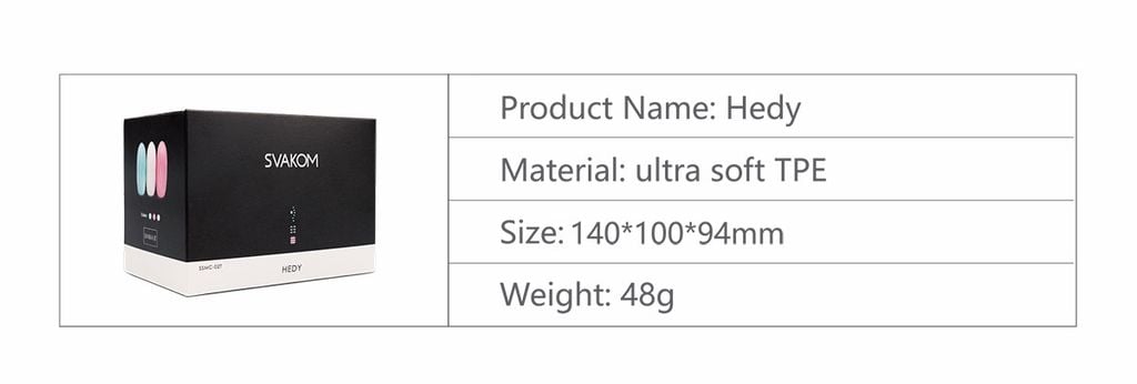 Trứng thủ dâm SVAKOM Hedy mềm mại silicon cao cấp sướng mê