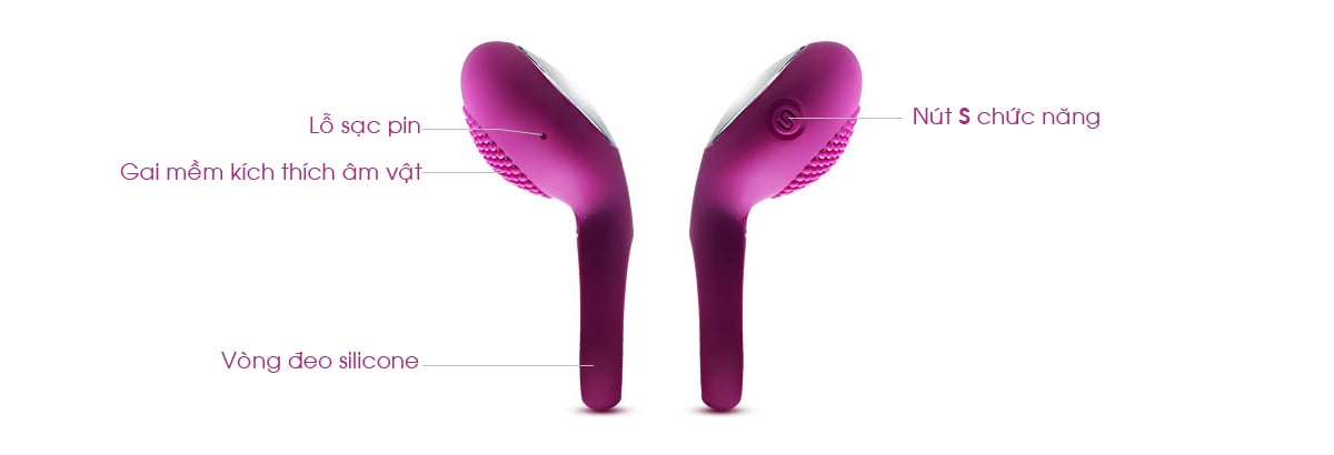 SVAKOM Tyler vòng đeo dương vật giúp tăng cực khoái đôi lứa