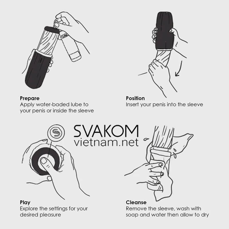 Âm đạo giả máy thủ dâm cho nam SVAKOM Alex Neo 2