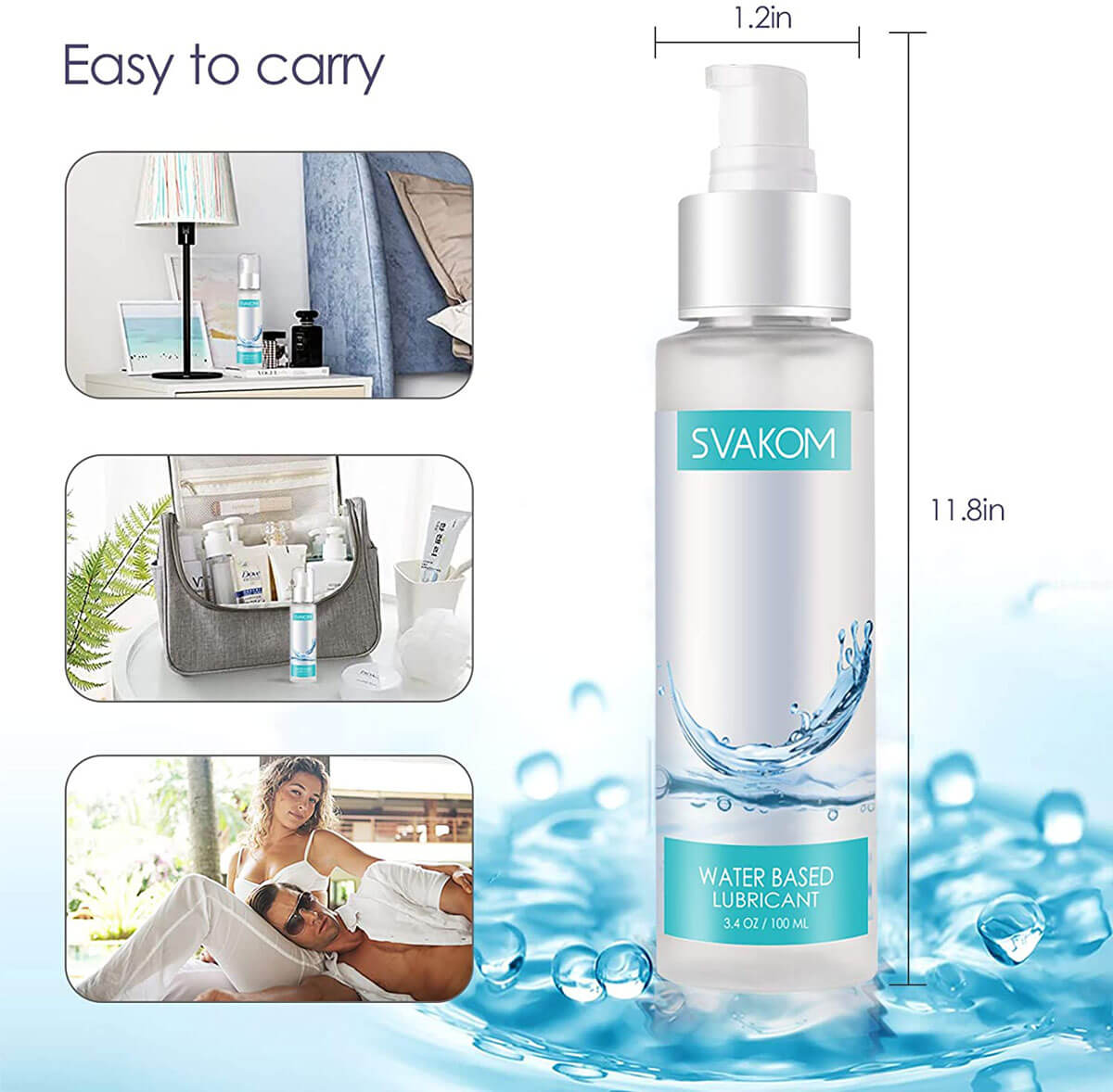 Gel bôi trơn SVAKOM Lubricant gốc nước tự nhiên an toàn lành tính