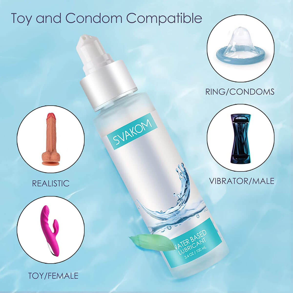 Gel bôi trơn SVAKOM Lubricant gốc nước tự nhiên an toàn lành tính