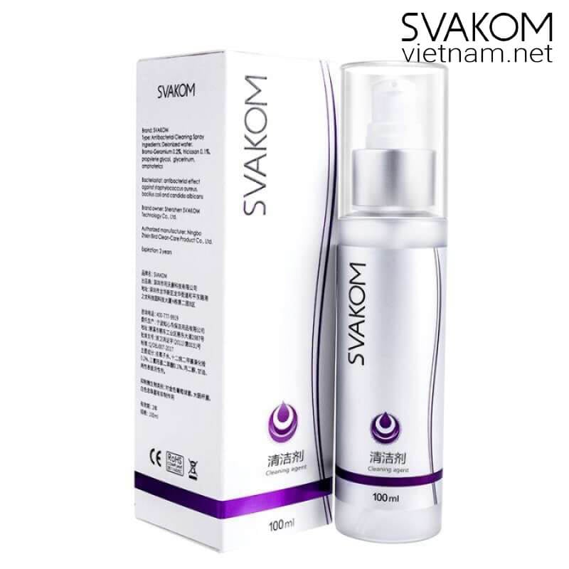 Xịt Vệ Sinh Đồ Chơi Tình Dục SVAKOM 100ml Sạch Sẽ An Toàn