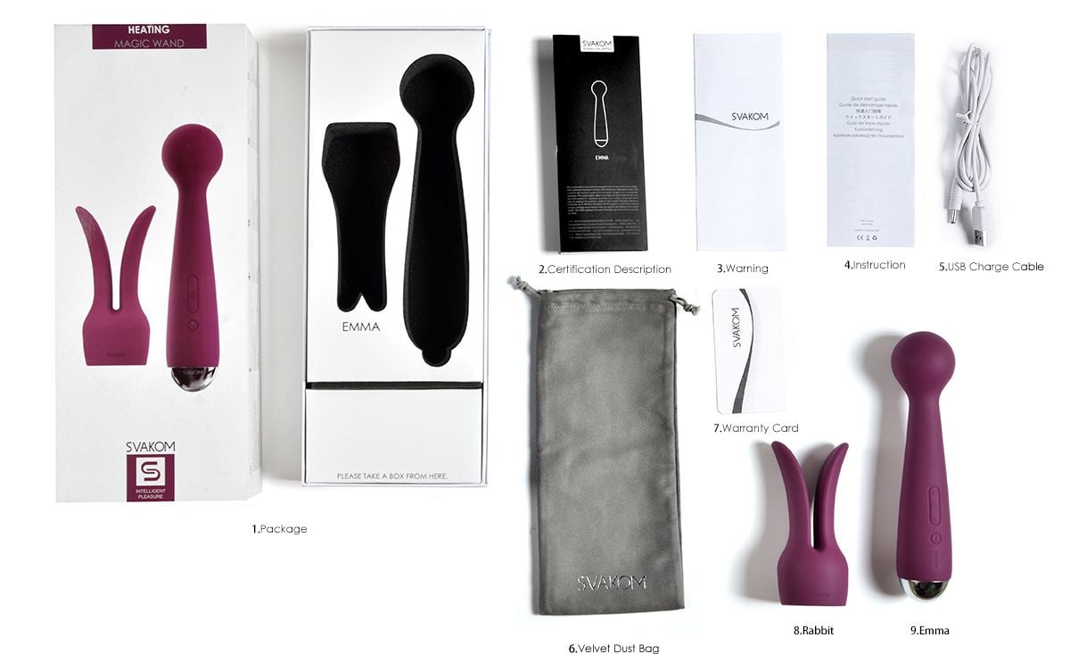 SVAKOM Emma G Spot Massage Rung Sưởi Ấm Kích Thích Mua Ngay