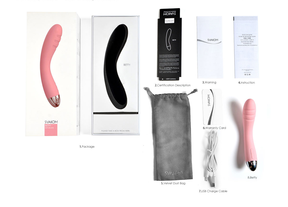 SVAKOM Betty dương vật giả rung cao cấp đồ chơi tình dục nữ
