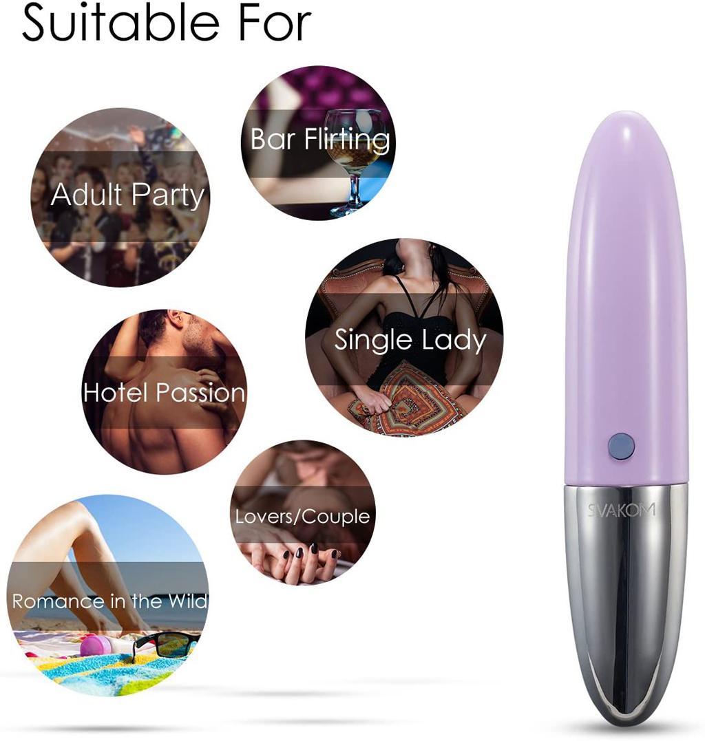 Máy rung Svakom Rebecca son môi điểm G cao cấp mini kích thích