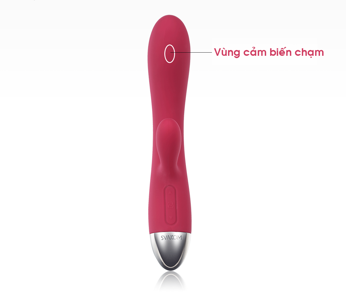SVAKOM Lorna dụng cụ tình yêu hai nhánh rung cảm biến chạm tăng khoái cảm