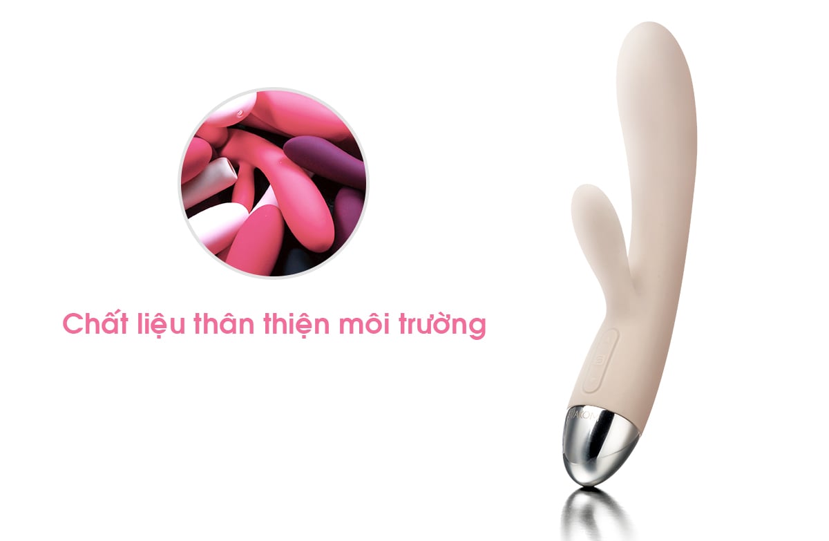 SVAKOM Lorna dụng cụ tình yêu hai nhánh rung cảm biến chạm tăng khoái cảm
