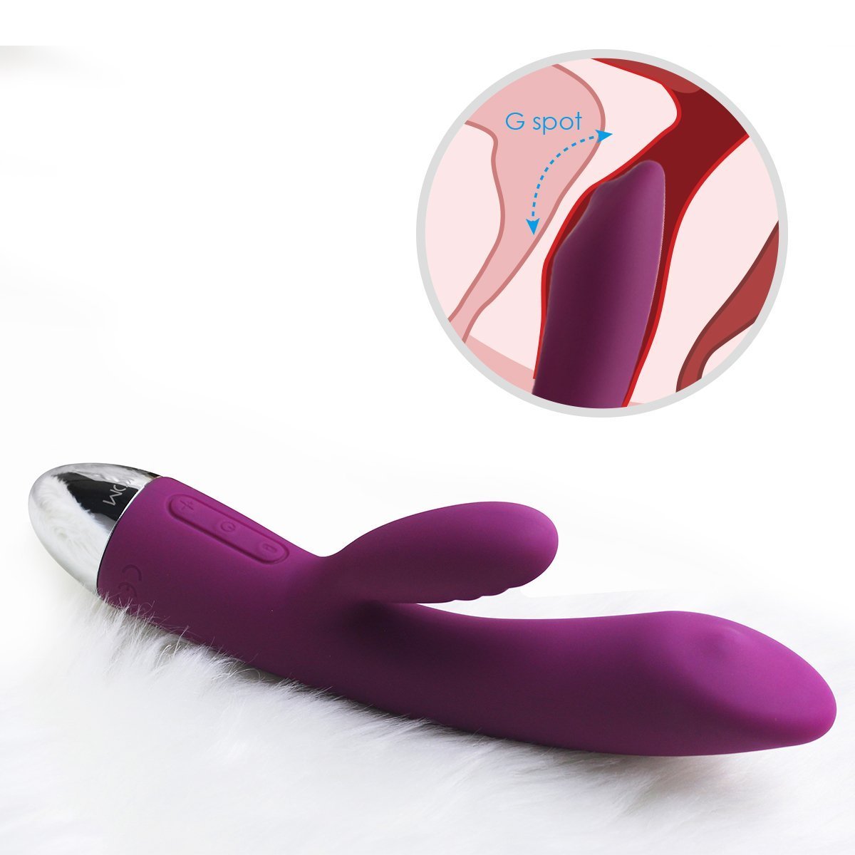 SVAKOM Trysta dương vật giả hai nhánh rung kích thích mạnh mẽ