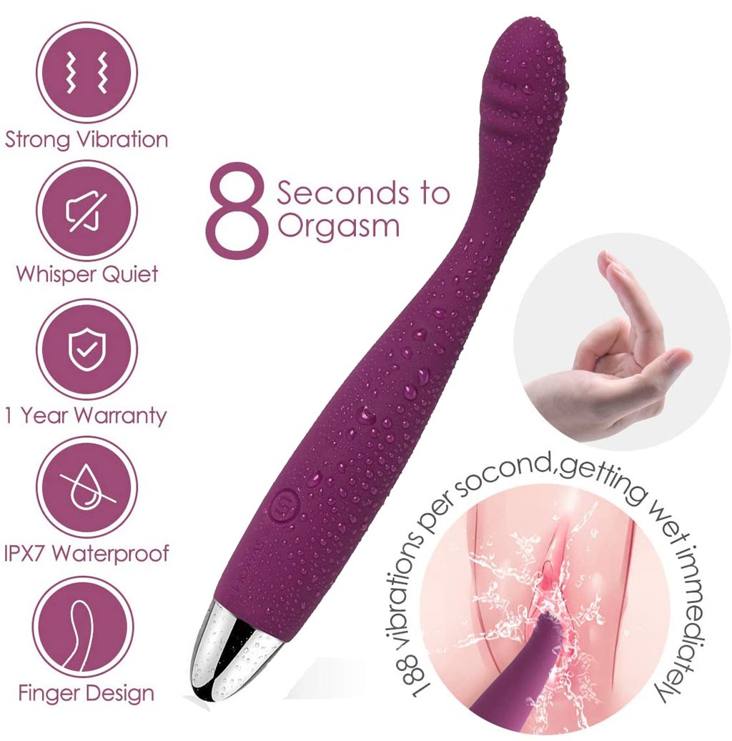 SVAKOM Cici đồ chơi ngón tay rung dẻo dai kích thích 25 tần số
