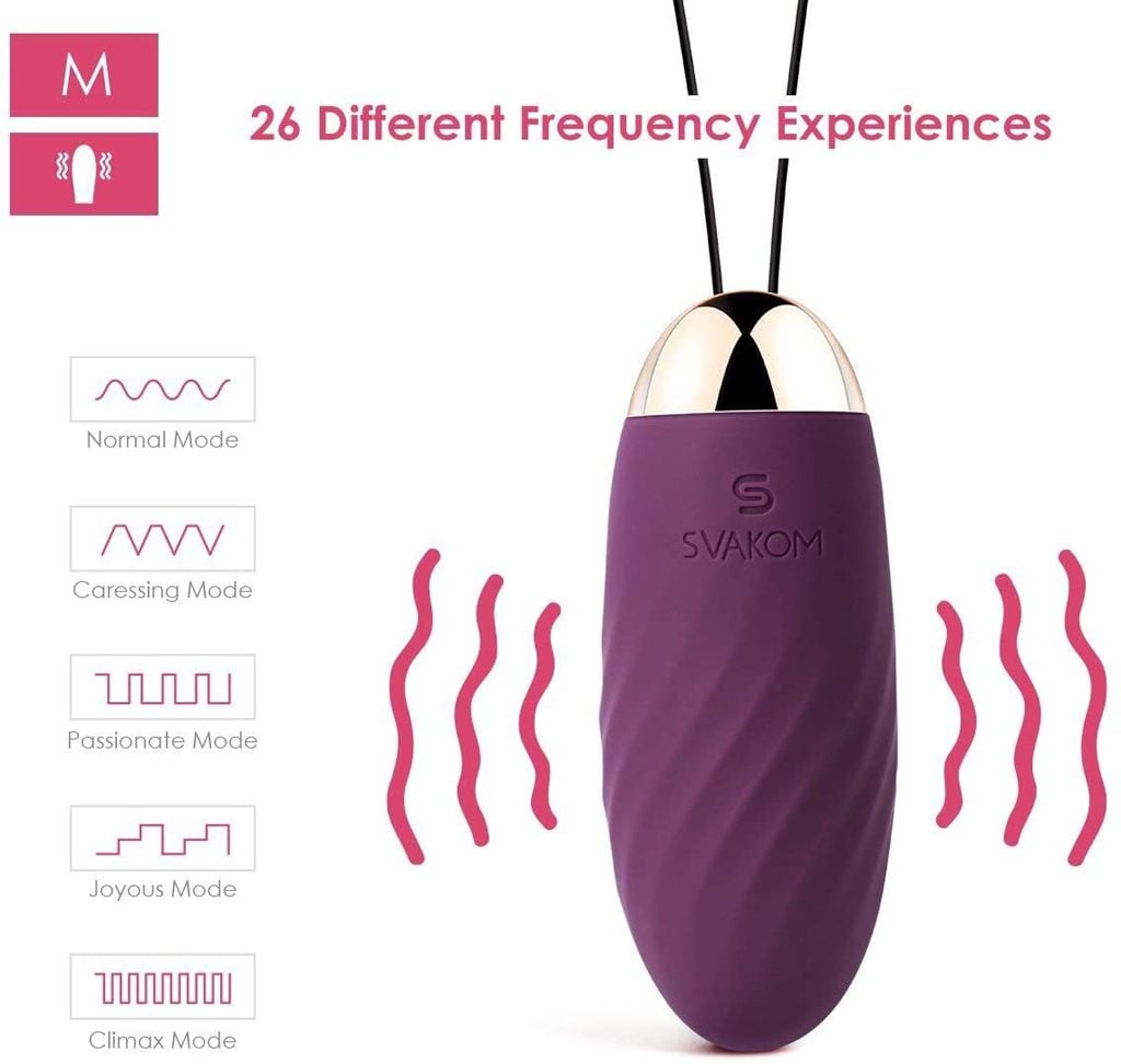 Trứng rung Svakom Elmer nhỏ gọn nhiều tần số rung kích thích cực mạnh